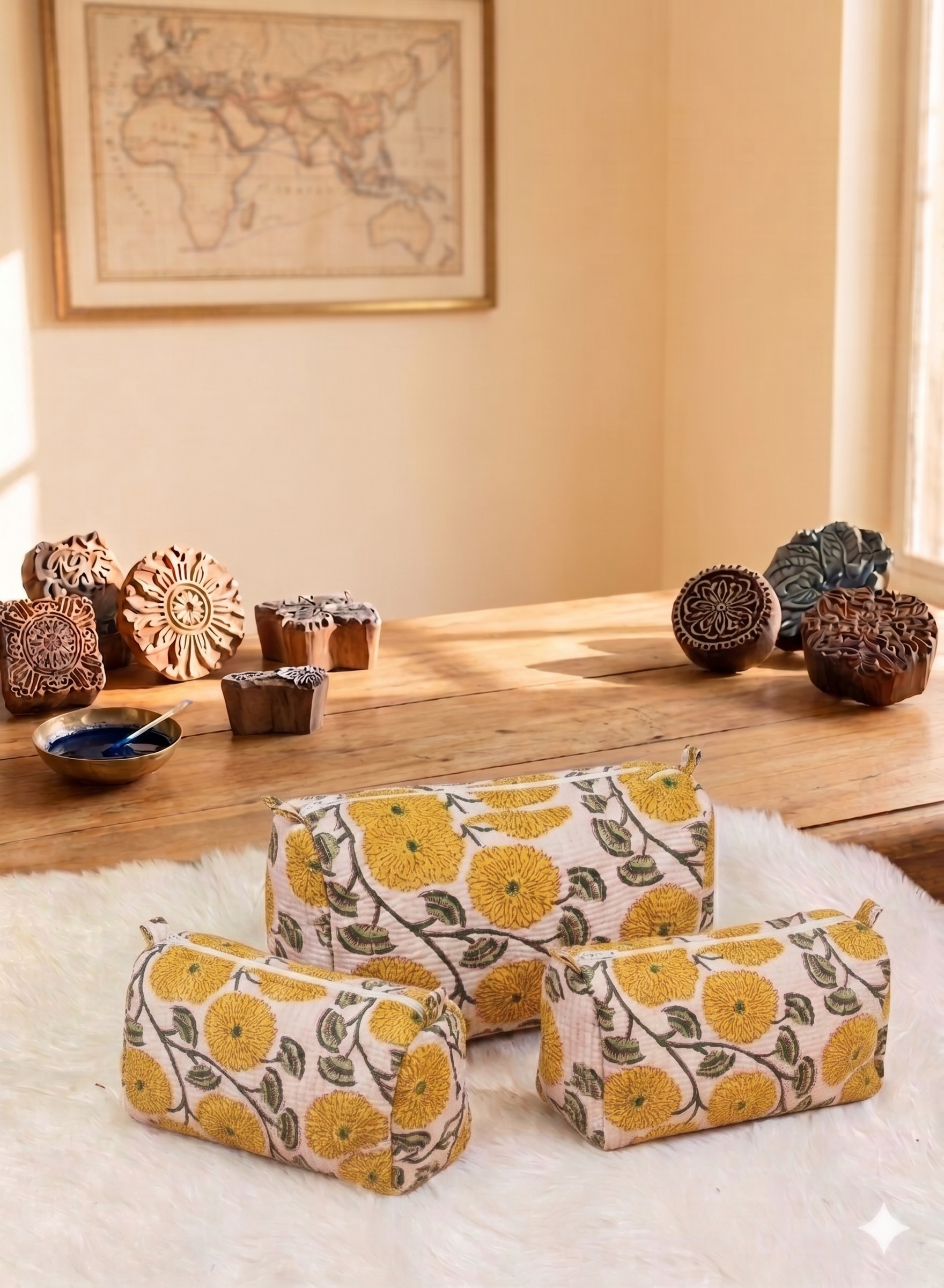 The Sun-Kissed Marigold 3-Piece Vanity Set