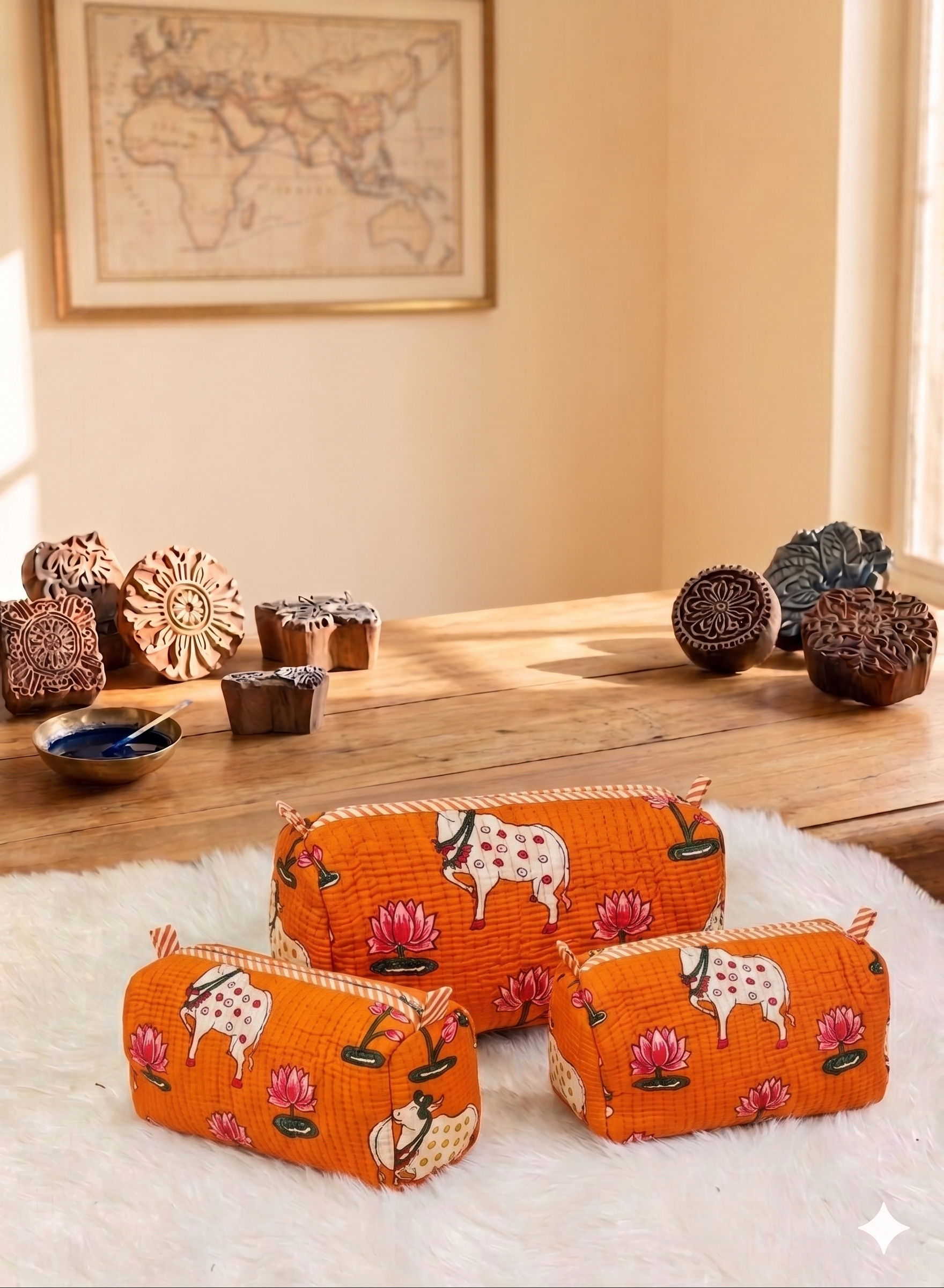 The Pichwai Heritage 3-Piece Vanity Set