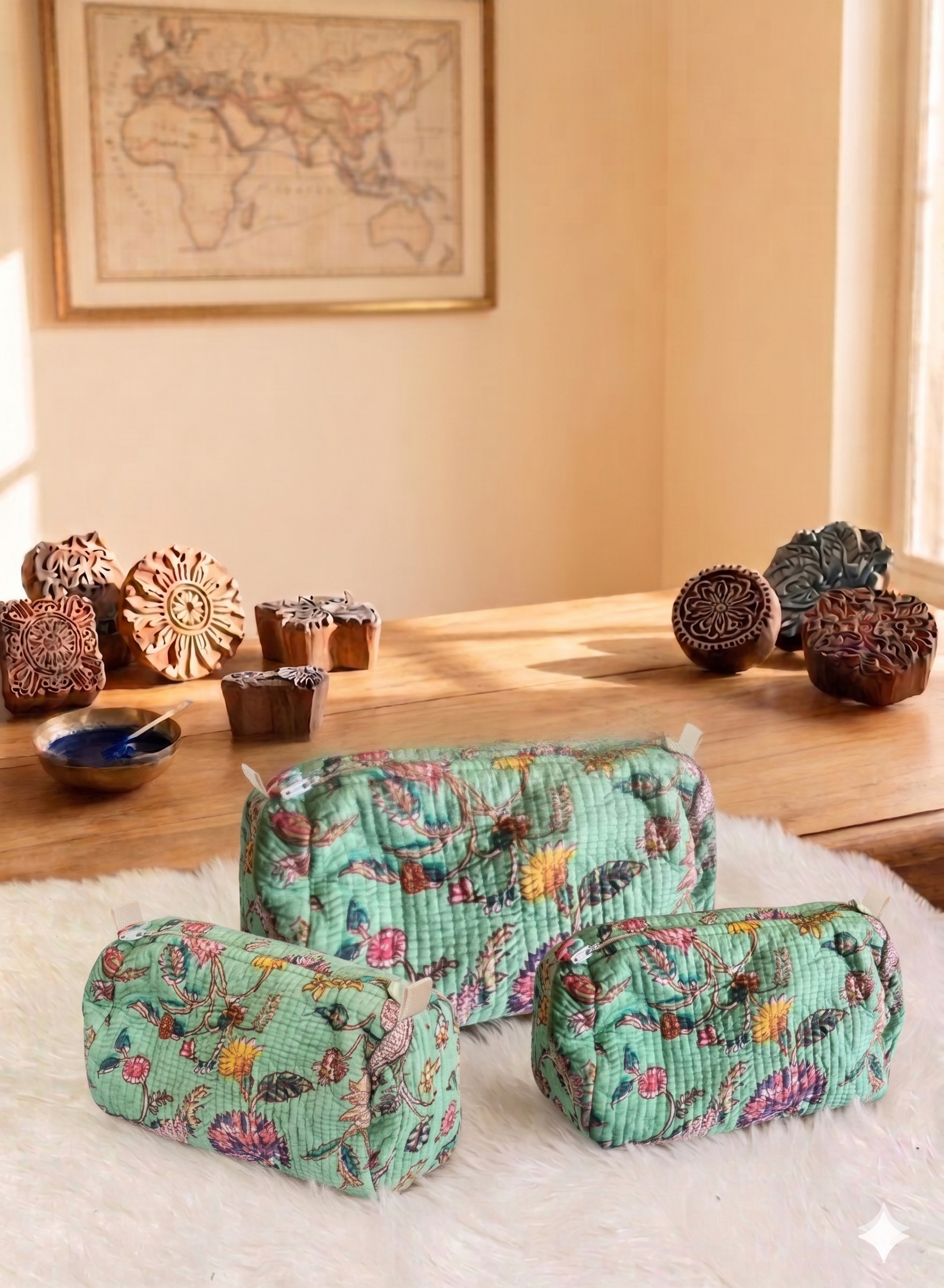 The Mint Wildflower Meadow 3-Piece Vanity Set