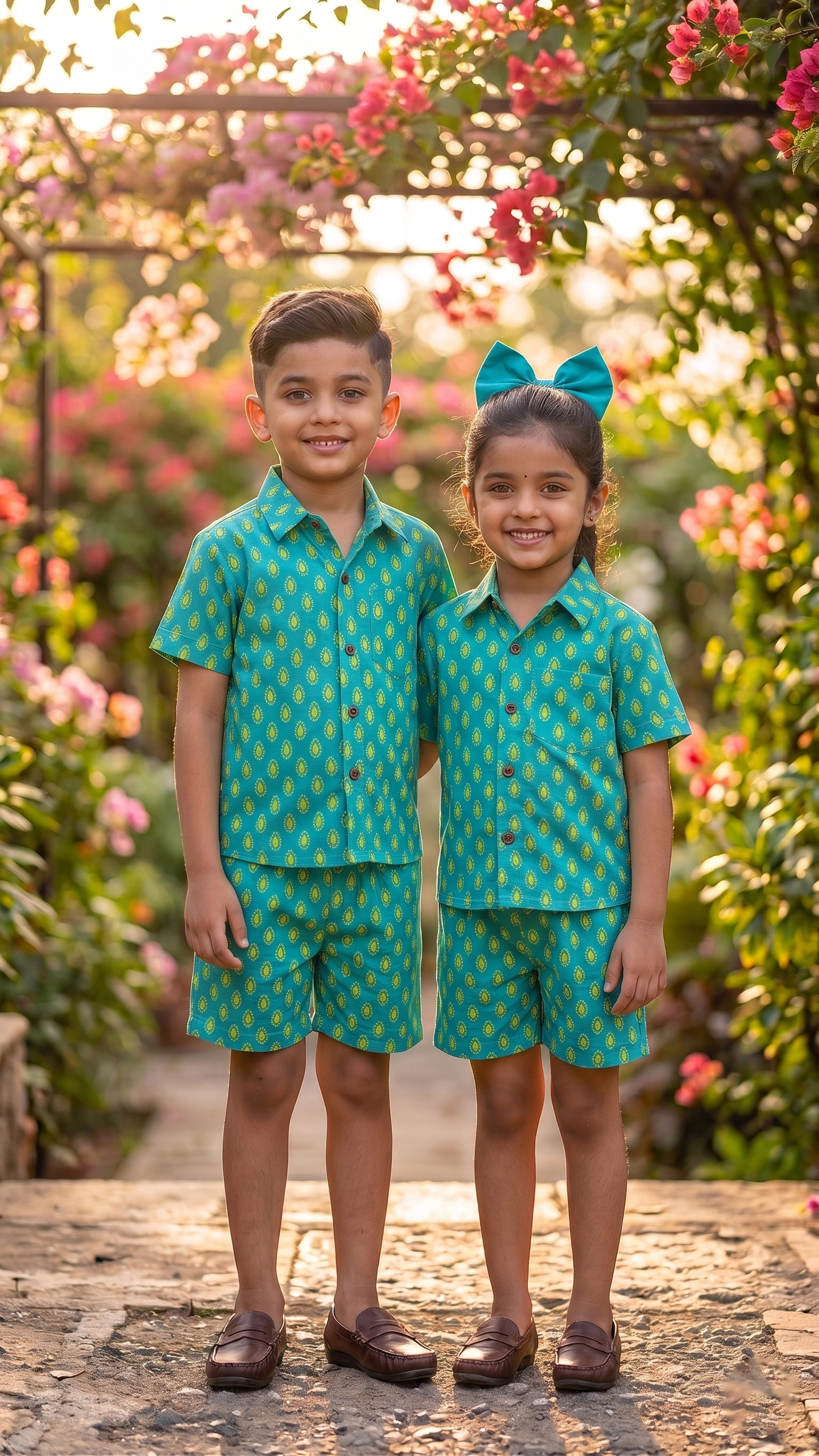 Cyan Sun Drop Co-ord