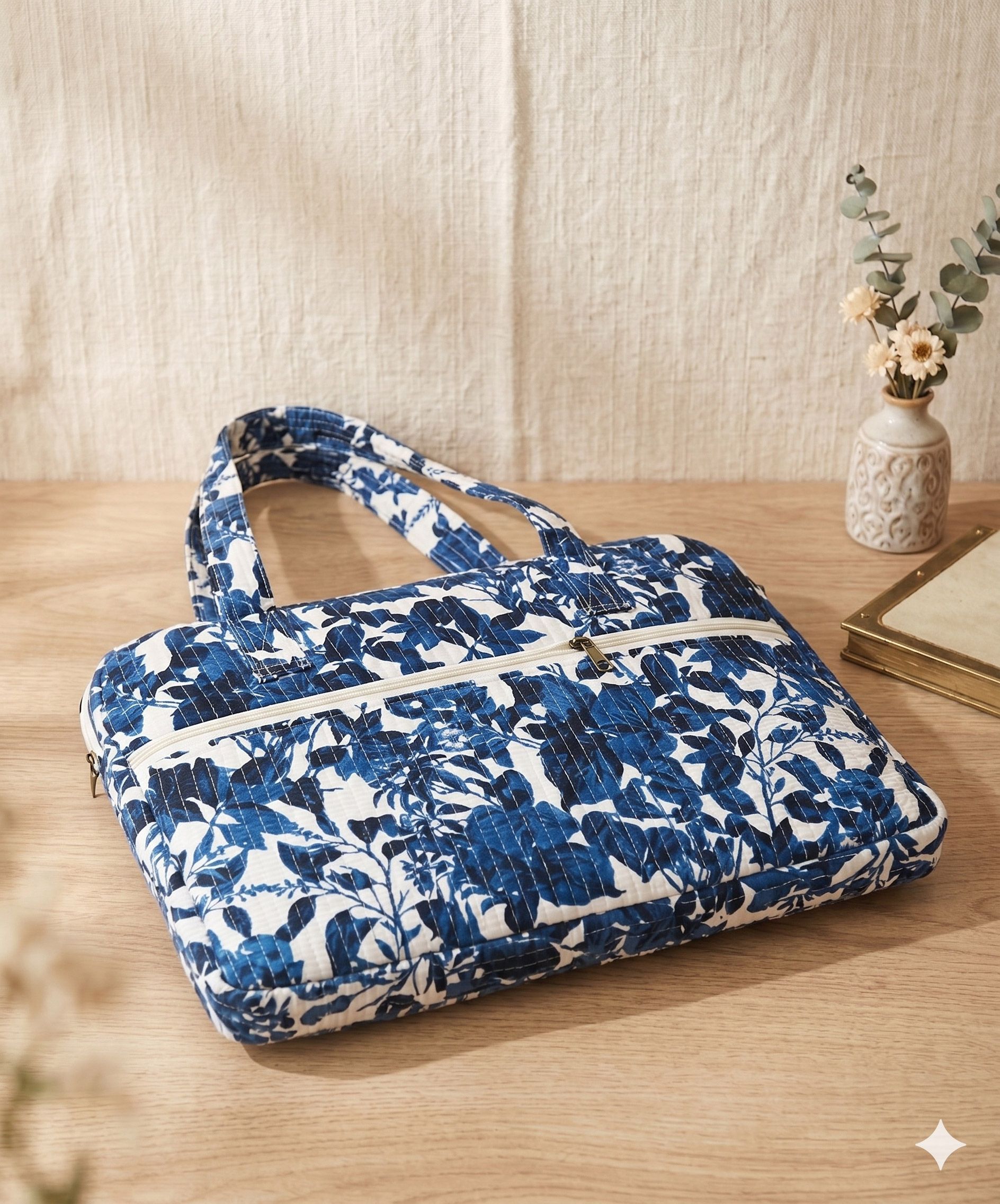 Midnight Fern Laptop Bag