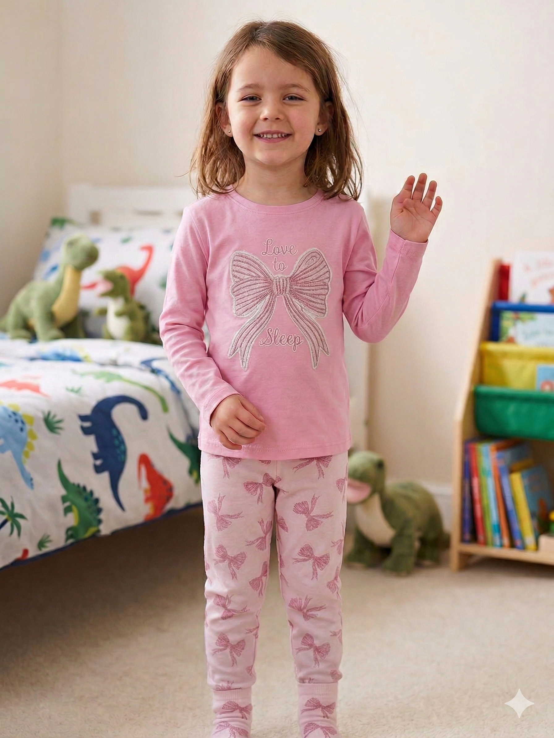Love to Sleep Bow Pyjama Set