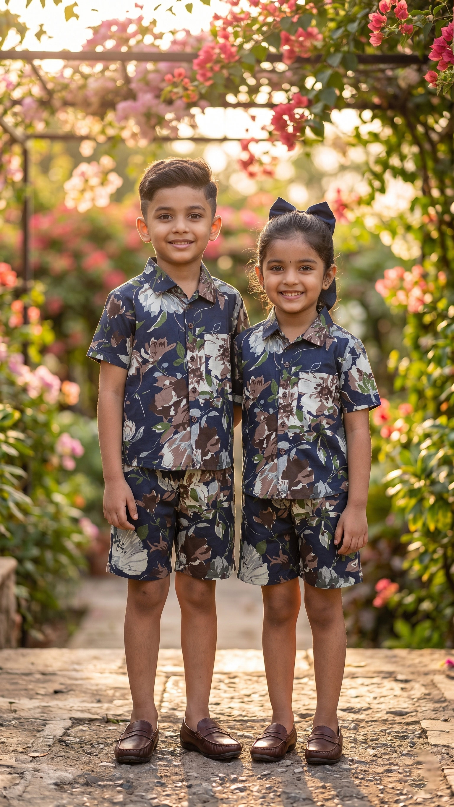 Navy Blossom Co-ord