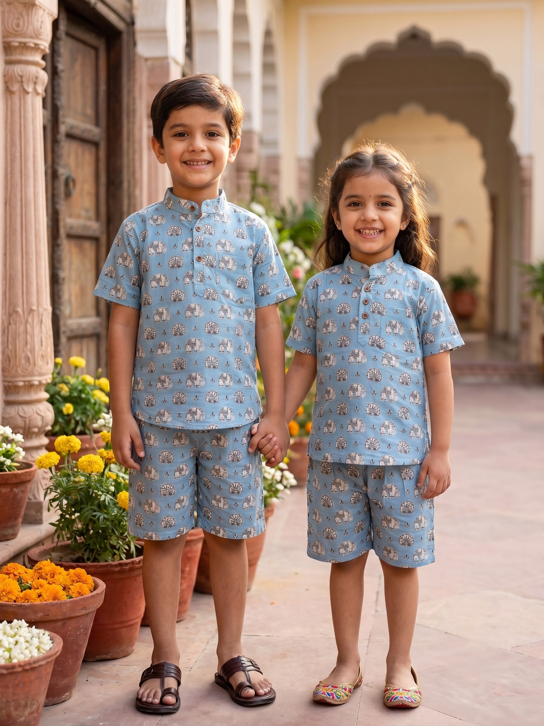 Jaipur Blue Loungers Co-ord