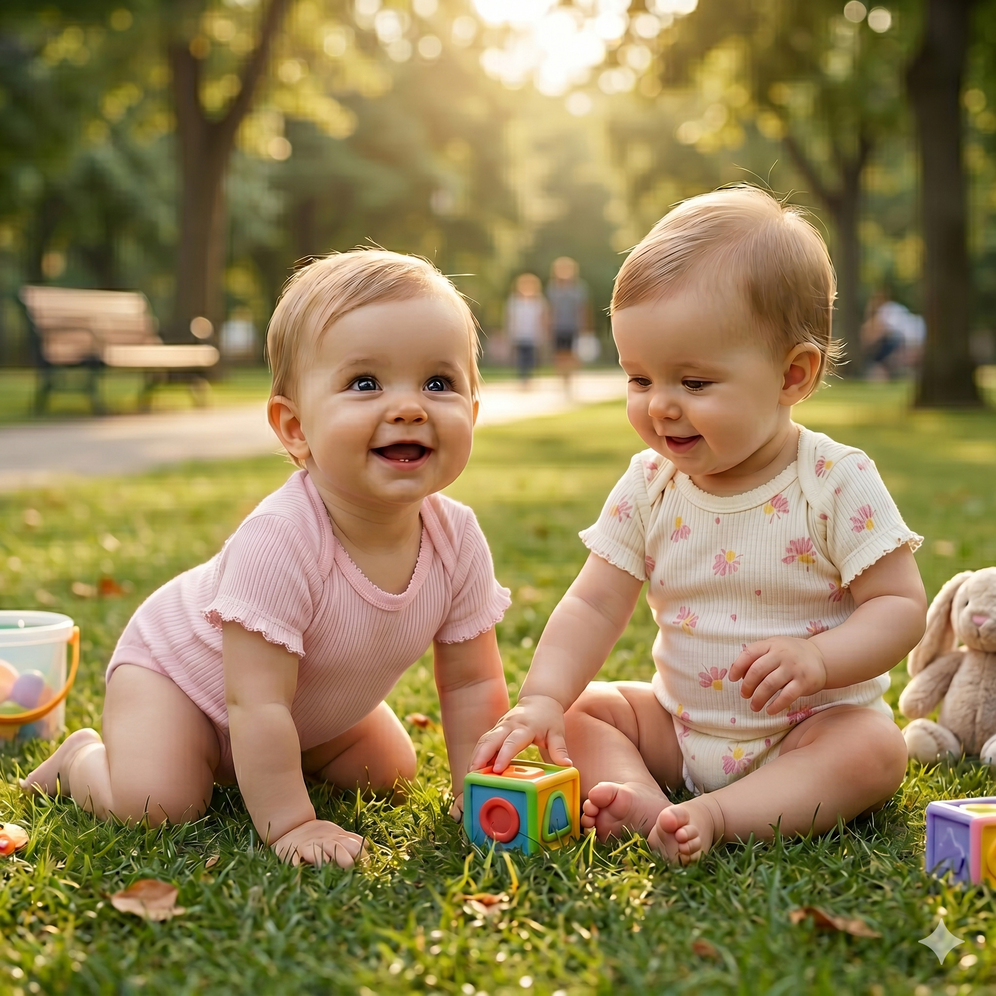 Summer Breeze Ribbed Rompers(Pack of 2)
