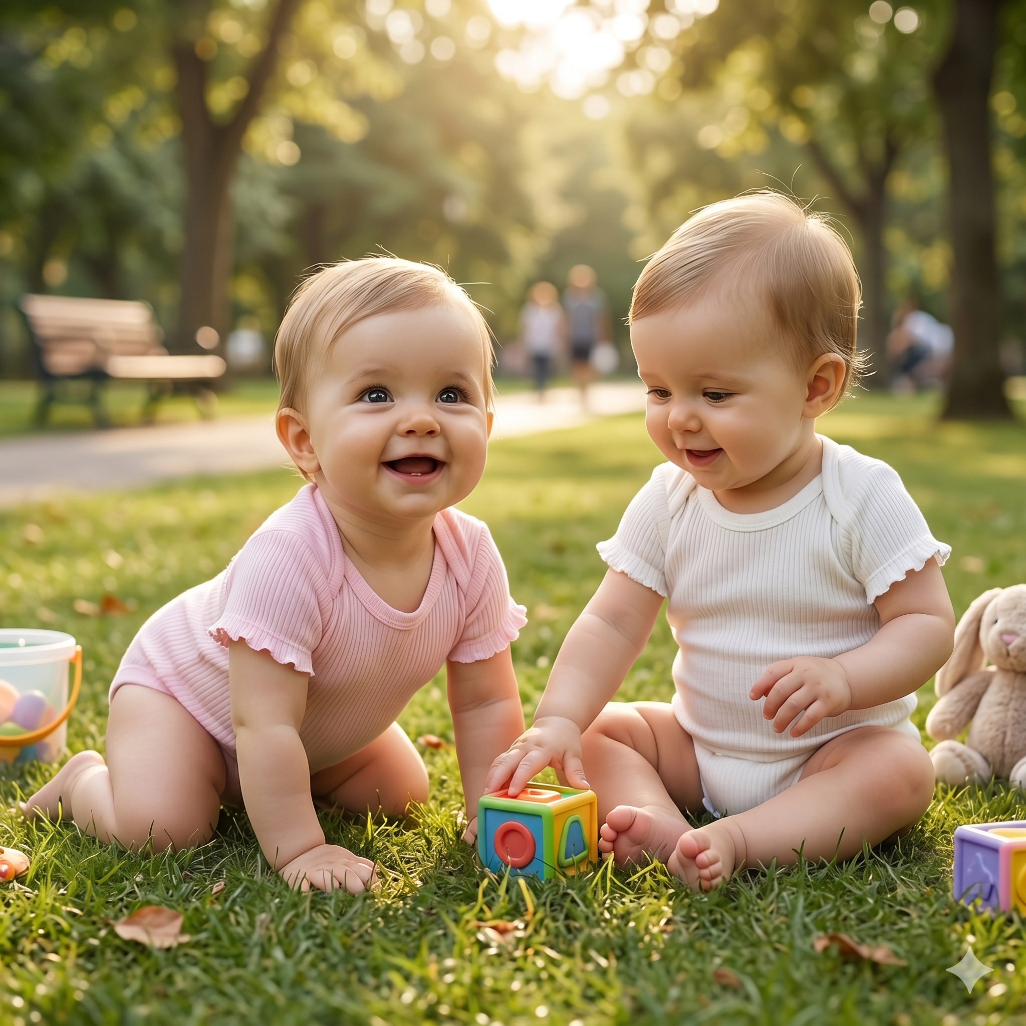 Summer Breeze Ribbed Rompers(Pack of 2)