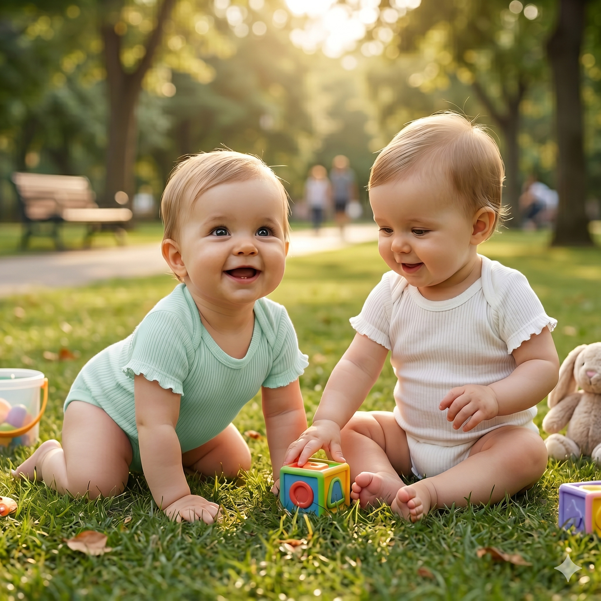 Summer Breeze Ribbed Rompers(Pack of 2)